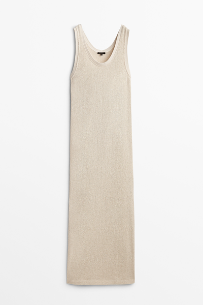 Long Mesh Dress from Massimo Dutti