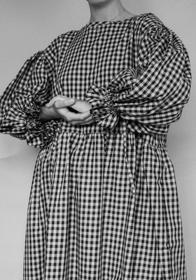 Georgie Gathered Sleeve Cotton Dress from Cawley Studio