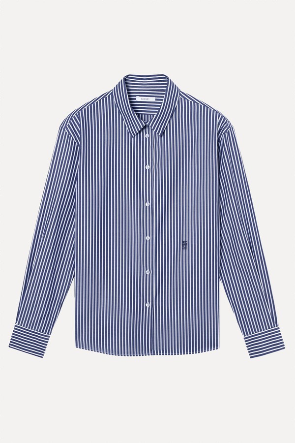 Esther Striped Cotton Poplin Shirt from Sessei