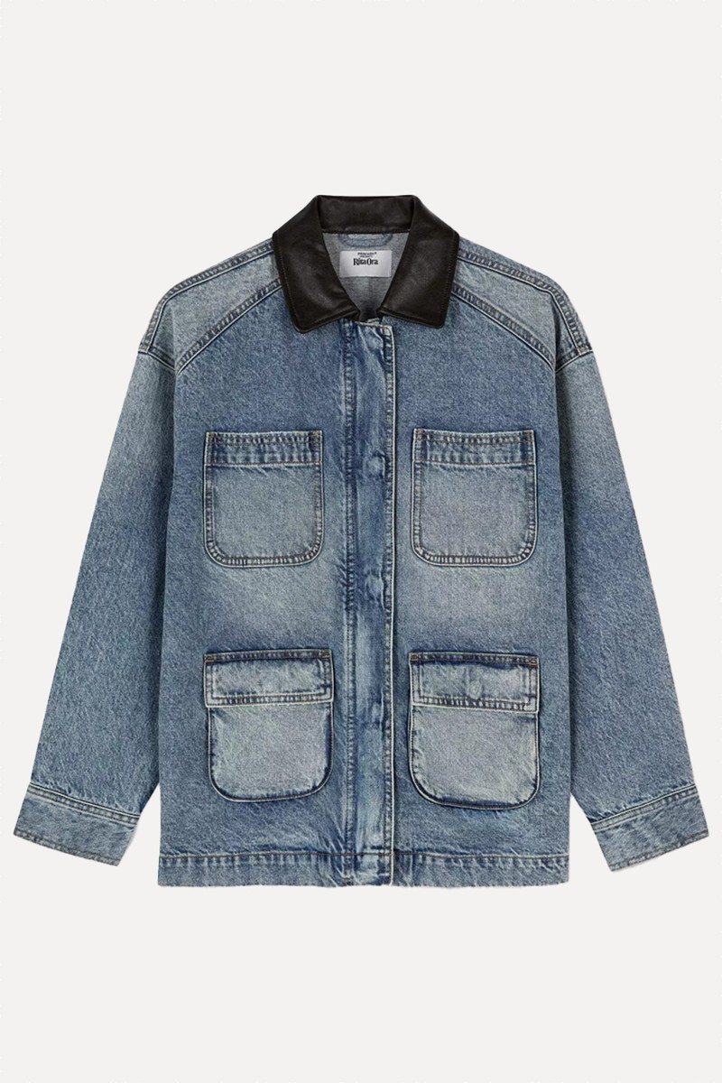 PU Collar Denim Jacket from Primark x Rita Ora