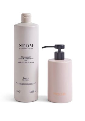 Real Luxury Ceramic Hand Wash Dispenser & Refill from Neom Organics