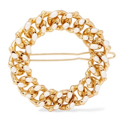 Ingranaggio Gold-Tone Pearl Hairclip from Rosantica