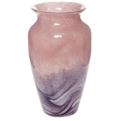 Pink & Lilac Glass Vase 24x13cm from Vincenza