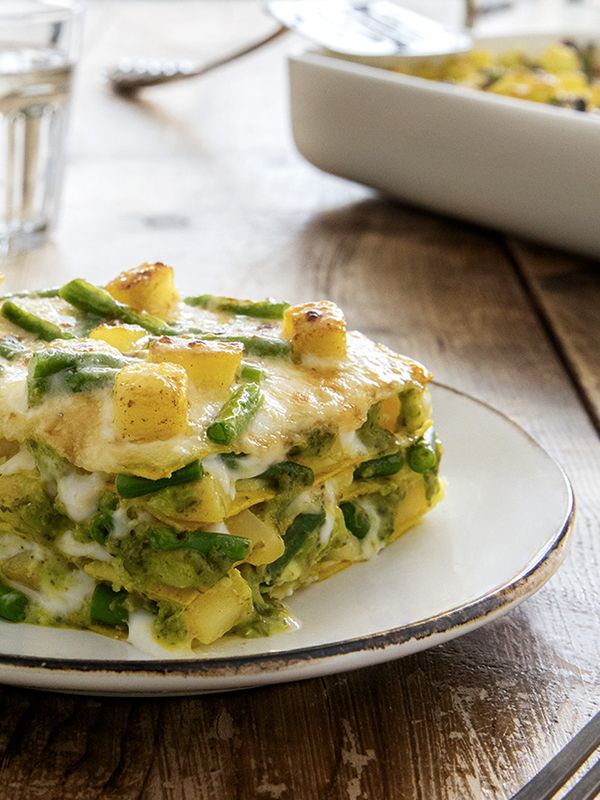 Lasagne With Pesto Genovese, French Beans & Potato 