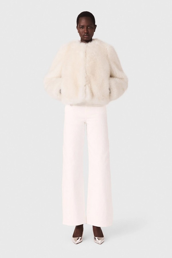 Short Faux Fur Jacket from Maje