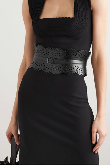 Laser-Cut Leather Waist Belt from Alaïa