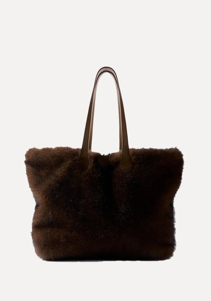 Millie Faux Fur Tote Bag