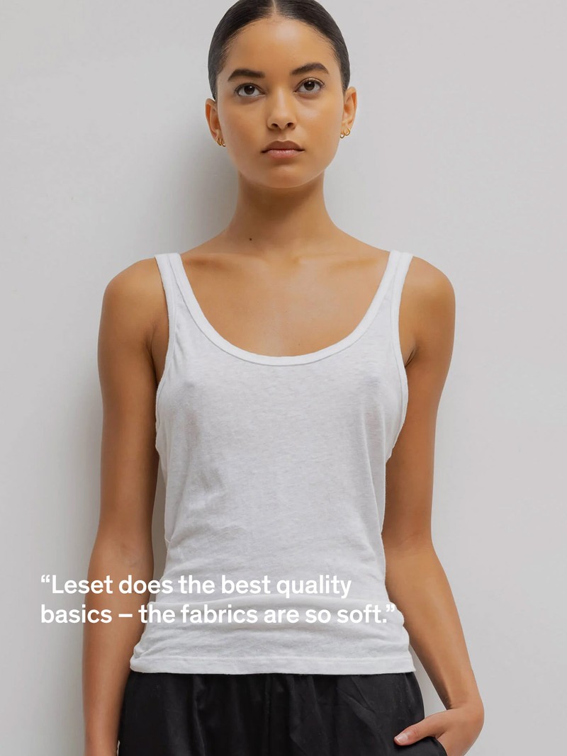 Laura Scoop Neck Tank from Leset