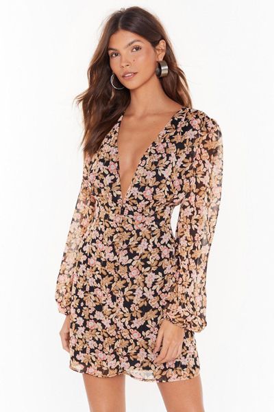 Nothin' Bud Love Floral Mini Dress