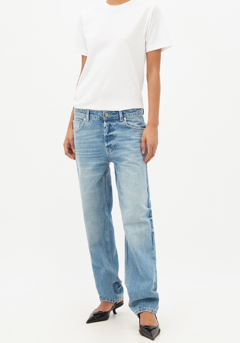 Opa Organic-Cotton Baggy Boyfriend Jeans from Raey