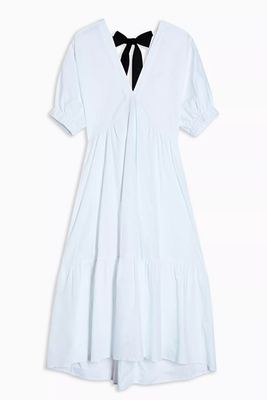 Bow Back Poplin Chuck On Dress from Topshop