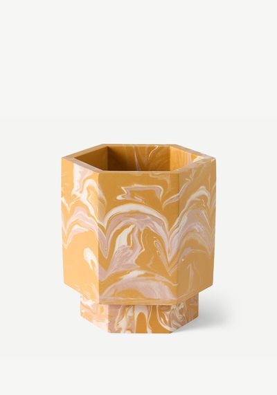 Marbled Plant Pot