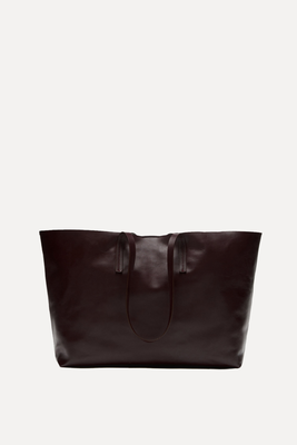 Nappa Leather Tote Bag  from Massimo Dutti