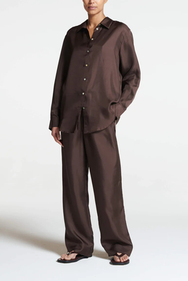 Aurelia Silk Twill Trousers, £255 | ASCENO