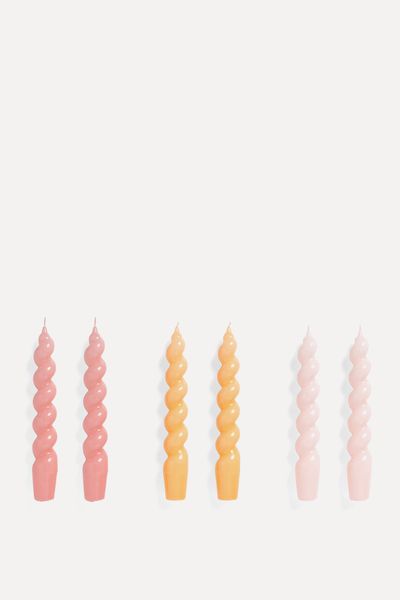 Spiral Stick Candles from Hay