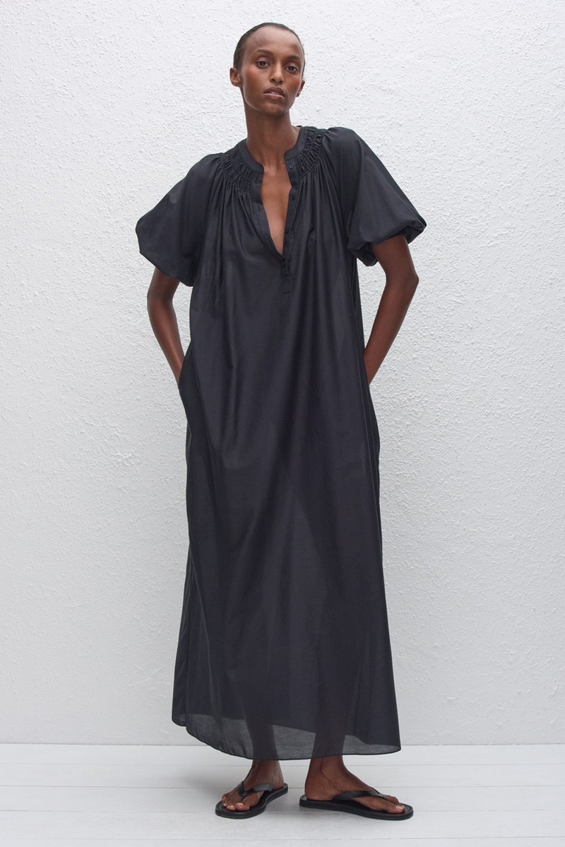 Gathered Yoke Popover Dress from Matteau