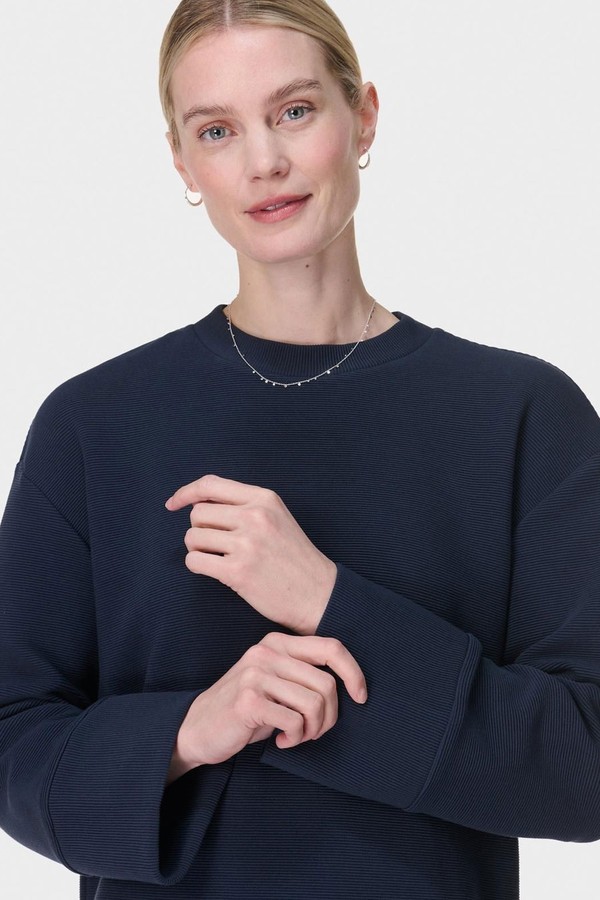 Peaceful Ribbed Sweatshirt