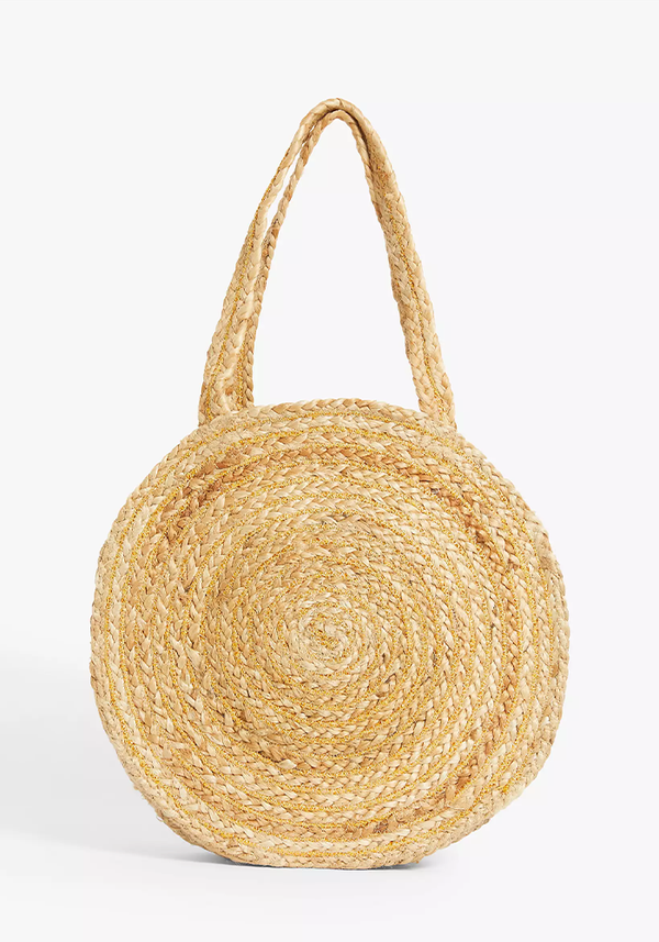 Round Jute Shoulder Bag from John Lewis