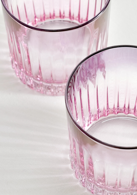 Dégradé Set Of Two Small Glass Tumblers from Luisa Beccaria
