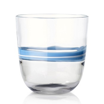 Set of 8 Handblown Colour Block Glass Tumblers from Carlo Moretti