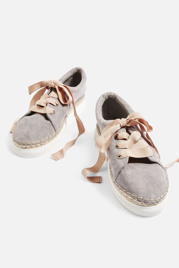 Creme Espadrille Trainers