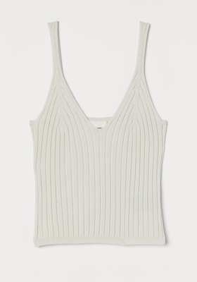 Rib Knit Strappy Top from H&M