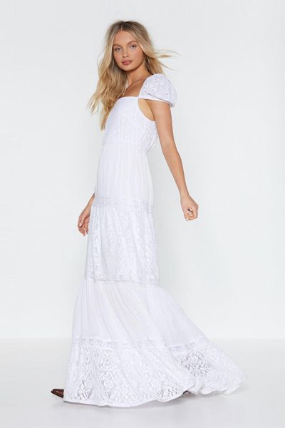 Good Times A-Thread Broderie Maxi Dress