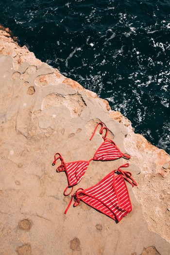 Gina Stripe Bikini, £165 | Hunza G