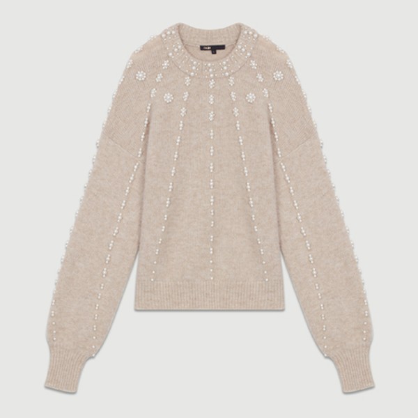 Oversized Sweater In Wool Blend from Maje