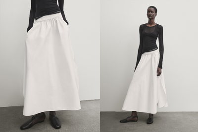 Voluminous Poplin Midi Skirt, £69.95 | Massimo Dutti
