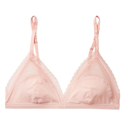 Emma Loving Lace-Trimmed Bra from Stella McCartney