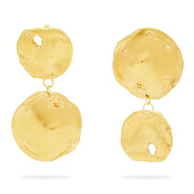 Il Fuoco Gold-Plated Mismatched Earrings from Alighieri