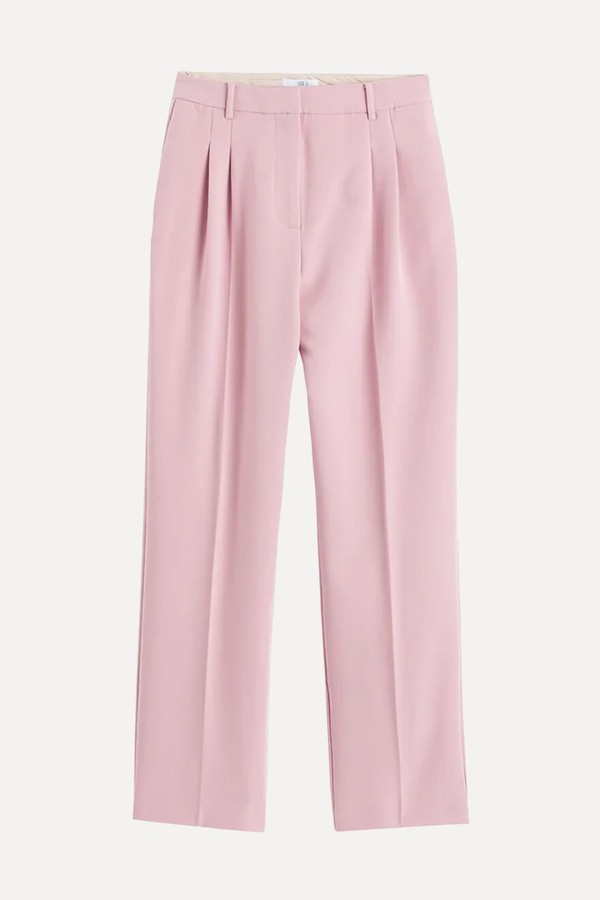 Recycled Pleat Front Trousers from La Redoute