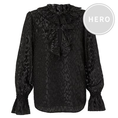 Frill Metallic Detail Blouse from Somerset by Alice Temperley