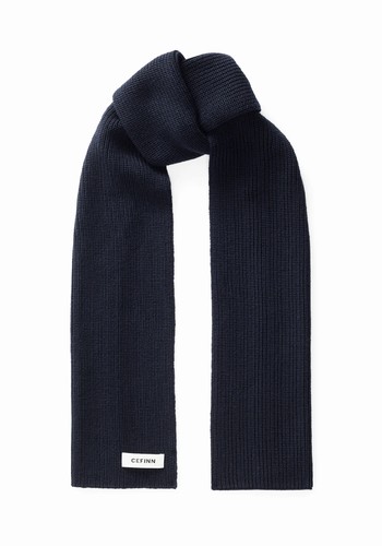 Sylvie Long Knitted Merino Wool Scarf from Cefinn