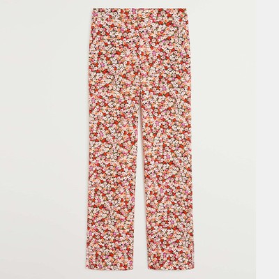 Flower Print Trousers from Mango