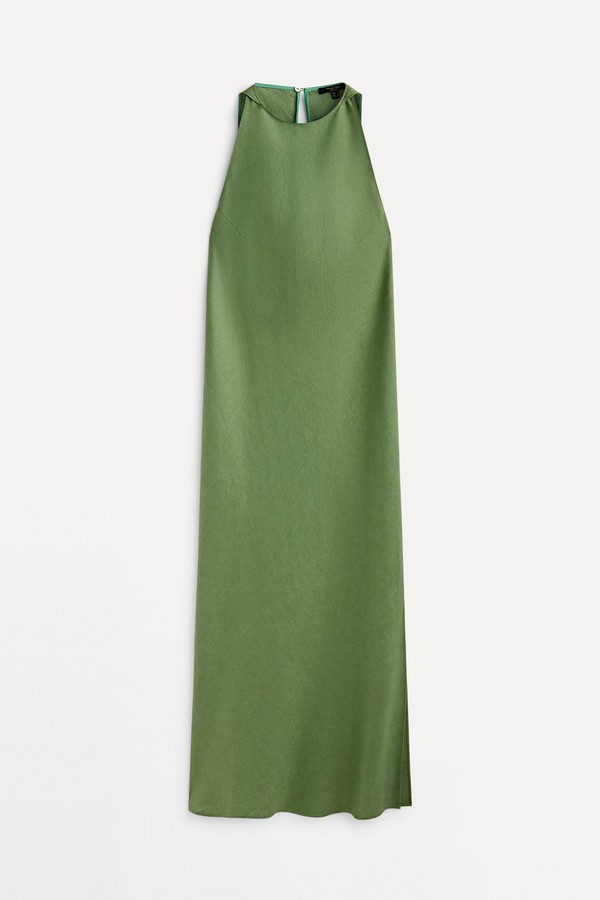 Linen Halter Dress from Massimo Dutti