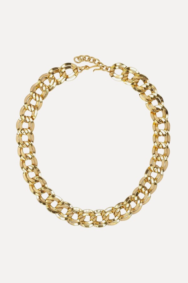 1980s Vintage Double Link Necklace from Monet