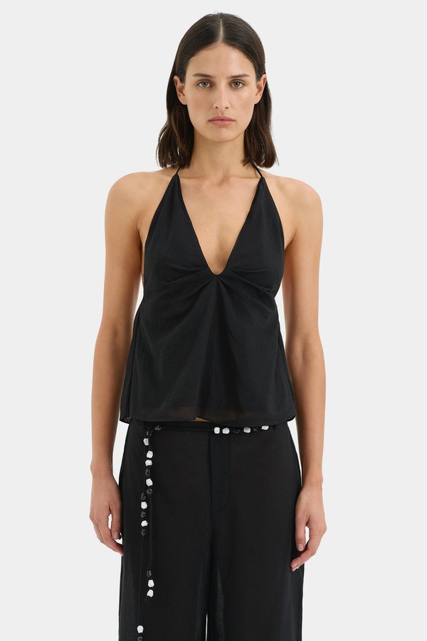 Azura Halterneck Cotton Top from SIR