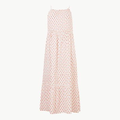 Pure Cotton Floral Print Midi Slip Dress from Marks & Spencer