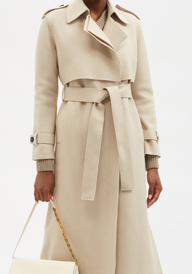 Pressed-Wool Trench Coat  from Harris Wharf London