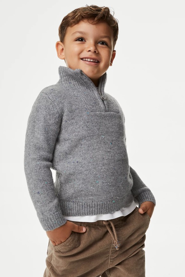 Half Zip Funnel Neck Jumper from M&S 
