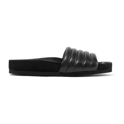 Hellea Quilted Leather Slides from Isabel Marant