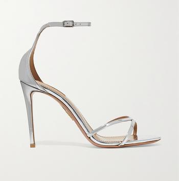 Purist 105 Mirrored Leather Sandals from Aquazzura