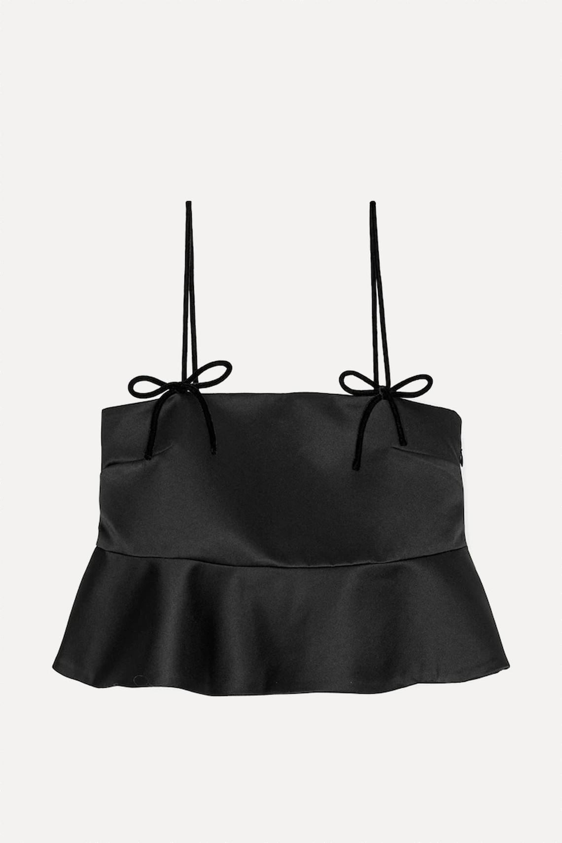 Duchesse Bow Satin Top from GANNI