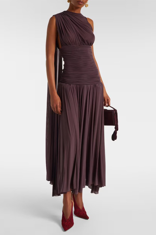 Draped Sheer Midi Dress from Magda Butrym