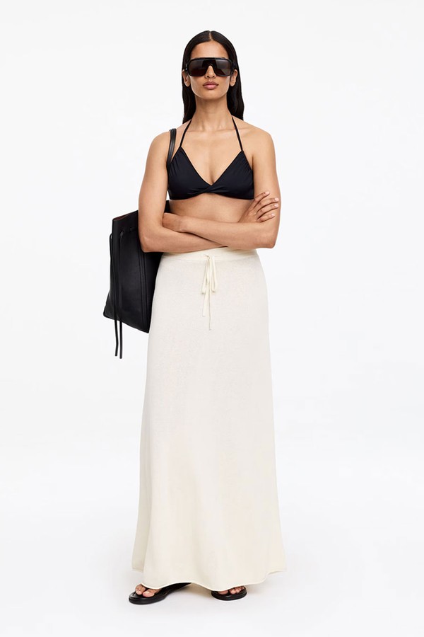 Knitted Linen-Blend Skirt from Arket