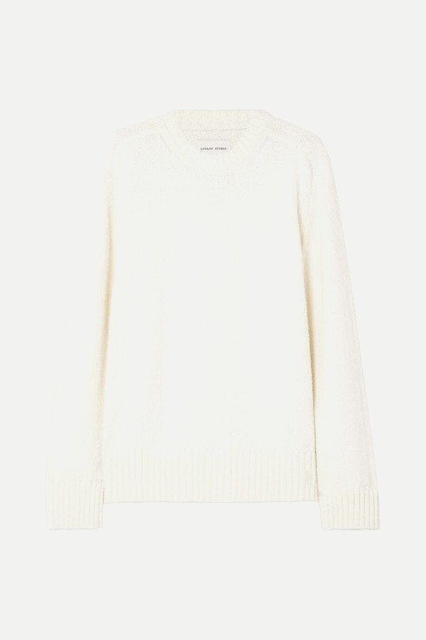 Canillo Cotton-Blend Bouclé Sweater from LOULOU STUDIO