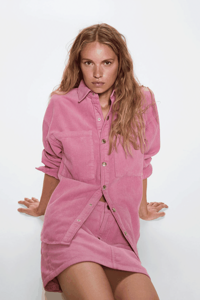 Buttoned Corduroy Overshirt