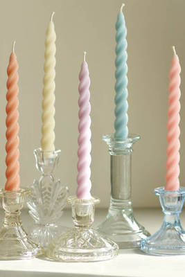 Five Perfect Pastel Beeswax Soy Blend Twist Candles